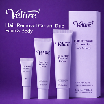 Pack Hair Removal Cream Duo - Face & Body - Effective Hair Removal Depilatory Solution